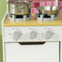 Kids Play Kitchen, Pretend Play Kitchen with Realistic Oven, Stove, Sink, Kitchen, Accessories, White