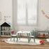 Kids and Table Chairs, Children Desk with Two Chairs, Toddler Furniture Set, for Ages 3-6 Years - Green