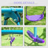 Metal Swing Set, with Seesaw, Adjustable Height, for Ages 3+ Years, Purple