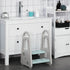 Kids Toddler Step Stool Ladder Kitchen Helper for Toilet Potty Training Bathroom Sink Bedroom Blue and Grey