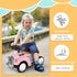 Foot to Floor Slider for Toddlers with Under-Seat Storage, Ride on Sliding Car with Horn, for Ages 12-36 Months - Pink