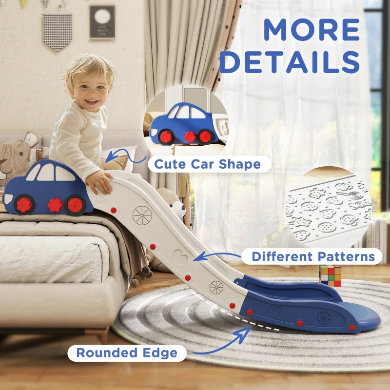 Kids Slide for Bed, Sofa, with Extended Length, Easy to assemble and Store, Blue