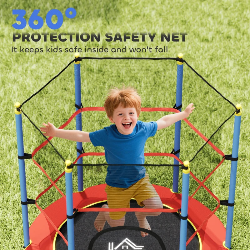 Kids Trampoline, with Safety Net, for Ages 3-10 Years