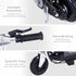 Powered E-Scooter Ride-On, with Brakes, Adjustable Seat, Adjustable Handlebars, Black