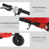 Folding Electric Kids Scooter Ride on Age 7-14, Red/Black