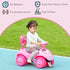Foot to Floor oddler Ride on Toy w/ Music, Light, Horn, Under Seat Storage, Anti-Over-Backwards Device, Pink