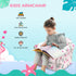 Kids Armchair with Flamingo Design, Wooden Frame, for Bedroom, Playroom, Kids Room - Pink