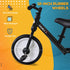 11 Inch Kids Balance Bike Training Pedal Bicycle W/ Removable Stabilizers EVA Tyres Adjustable Seat Height 2 to 5 Years Gift for Boys Girls Black