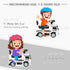 3-in-1 Ride On Car Foot To Floor Slider Toddler w/ Horn Steering Wheel NO POWER Manual Under Seat Storage Safe Design for 1-3 Year Old White