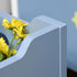 Kids Wooden Toy Box Children Storage Chest Organiser Side Handle Safety Hinge Play Room Furniture Blue