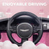 Aston Martin DBX Licensed Battery Powered Kids Electric Car, 12V Kids Ride on Car w/ Lights, Music Horn, Pink