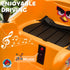 Angry Bird Licensed Waltzer Car, 12V Kids Bumper Car w/ Joysticks, Remote, Music LED Lights, Orange