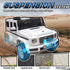 Mercedes Benz G500 Licensed 12V Kids Electric Ride On Car Toy with Parental Remote Control Battery-powered 2 Motors Music Lights MP3 for 3-8 Years Old White