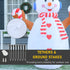 8ft Christmas Inflatable Snowman with Candy, Rotating Lighted for Home Indoor Outdoor Garden Lawn Decoration Party Prop