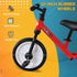 11 Inch Kids Balance Bike Training Pedal Bicycle W/ Removable Stabilizers EVA Tyres Adjustable Seat Height 2 to 5 Years Gift for Boys Girls Red