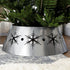 Christmas Tree Collar, 66cm Christmas Tree Base Cover with Hollow Snowflake Patterns, Xmas Decoration for Party, Holiday, Home, Silver