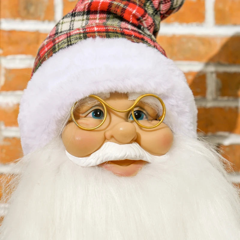 4'3" Animated Santa Claus Figure, with Sound and Lights - Red/Green