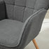 Teddy Fleece Wingback Accent Chair - Grey