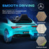 Mercedes-Benz AMG CLA 45 Licensed 12V Kids Electric Car Ride on Car w/ Remote, Suspension Lights Music Horn - Light Blue