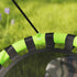 60cm Diameter Kid Nest Swing Seat with Height Adjustable Ropes, for Outdoor, Indoor, Black/Green