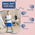 Two-In-One Balance Board, Kids Wobble Board with Ball - Blue