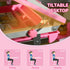 Kids Desk and Chair Set, Student Adjustable Writing Desk, with Drawer, Pen Slot, Hook - Pink