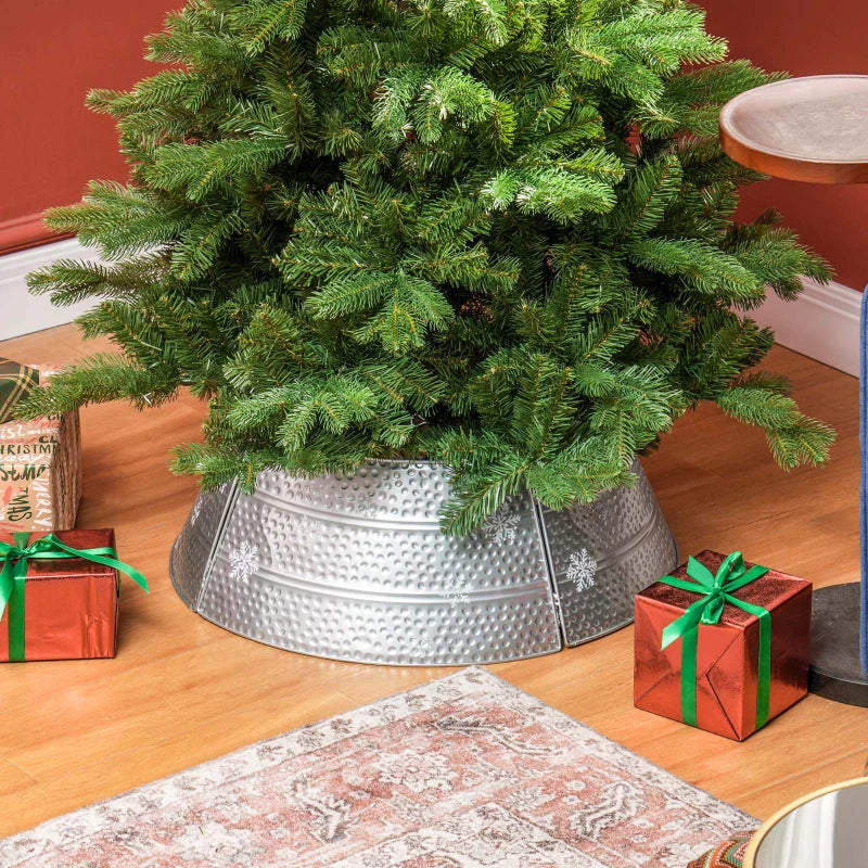 66cm Hammered Steel Christmas Tree Base Collar