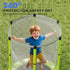 4.6ft Toddler Trampoline w/ Safety Enclosure Net, for Indoor Outdoor Use, Ages 3-6 Years, Green