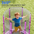 4.6ft Toddler Trampoline w/ Safety Enclosure Net, for Indoor Outdoor Use, Ages 3-6 Years, Purple
