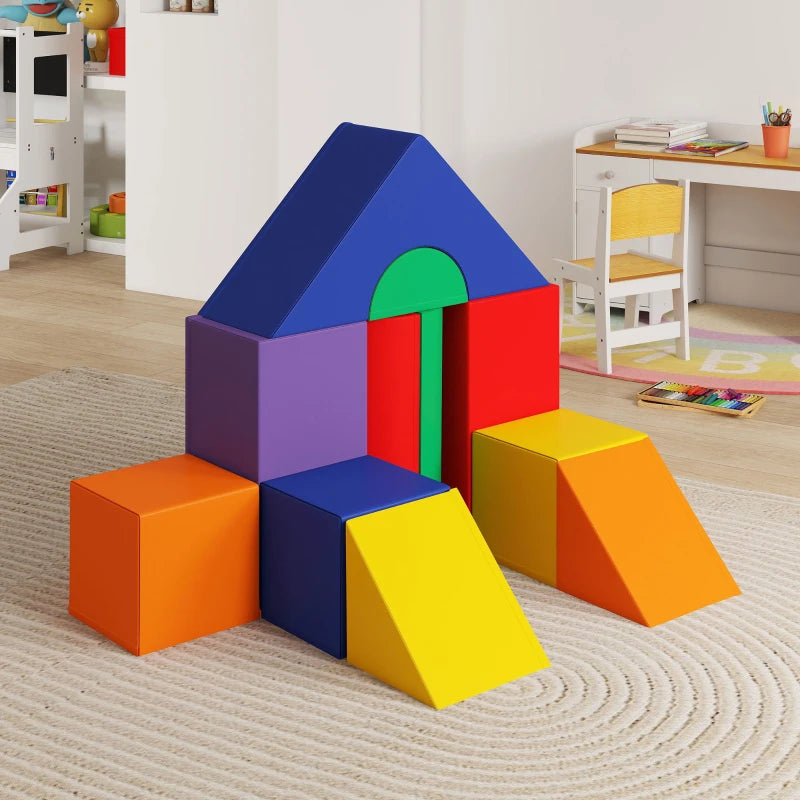 11-Piece Kids Soft Play Set, Foam Block, Toys for Climbing, Crawling, Multicoloured