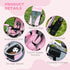 6 in 1 Kids Trike with Parent Handle, Canopy, 5-point Safety Belt, Storage, Footrest, Brake, for 1-5 Years, Pink