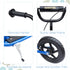 Kids Scooter Kick Scooter, with 12" EVA Tyres, Rear Brake, Big Wheels Scooter for 5-12 Years , Blue