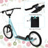 Kick Scooters for Kids with Adjustable Height, Anti-Slip Deck, Dual Brakes, Rubber Tyres, for Boys and Girls Aged 5+ Years Old - Blue