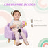 Kids Armchair Toddler Sofa Children Chair with Arm Rest, Wooden Frame, Velvet, PP Legs, Cloud Shape, for Ages 1.5-3 Years - Purple