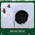 5ft Christmas Inflatable Two Penguins Wearing a Scarf with Ice House Blow Up Decor Home Indoors with Built-in LED Lights Outdoor Toys in Lawn Garden