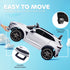 Aston Martin DBX Licensed Battery Powered Kids Electric Car, 12V Kids Ride on Car w/ Lights, Music Horn, White