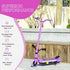 Electric Scooter for Kids 6-14 Years, with Colourful Lights, Purple