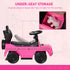 3 in 1 Kids Children Ride on Push Car Toddler Sliding Car G350 Licensed Walker Foot to Floor Slider Push-Along with Horn Steering Wheel NO POWER Manual, Pink