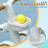 Kids Balance Bike for 1-3 Years Old with Adjustable Seat, Silent Wheels, White