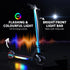 Folding Electric Scooter for Kids, with Dual Brakes, Front Suspension, LED Colourful Lights, Blue