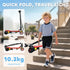 Foldable Electric Scooter, with LED Headlights, for Ages 7-14 Years, Red