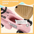 Foot to Floor Slider for Toddlers with Under-Seat Storage, Ride on Sliding Car with Horn, for Ages 12-36 Months - Pink