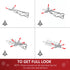 4FT Prelit Artificial Christmas Tree Fibre Optic Star LED Light Holiday Home Xmas Decoration with LED Light for Indoor Party, Green