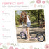Stunt Scooter, Kids Scooter with 16" Big Wheels, Adjustable Height, Dual Brakes, for Ages 5+ Years, Pink