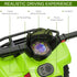 6V Kids Electric Ride on Car Toddlers Quad Bike All Terrain Vehicle Toy With Music for 18-36 months Green