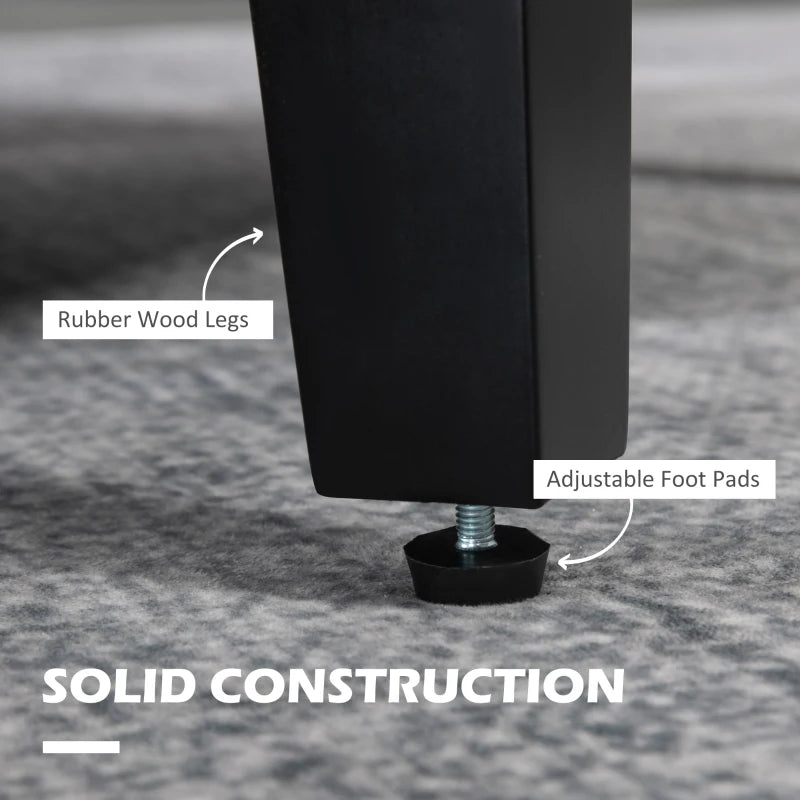 Linen-Look Boxy Armchair - Light Grey