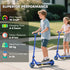 Electric Scooter for Kids 6-14 Years, with Colourful Lights, Blue