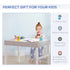 Kids Table and Chair Set, with Storage Space - Grey
