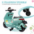 6V Ride on Motorbike, Kids Electric Motorbike w/ Headlights, Music, Training Wheels, for Ages 18-36 Months, Green