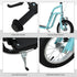 Stunt Scooter, Kids Scooter, 12'' Rubber Tyre Kick Scooter with Adjustable Handlebar, Dual Brakes, Blue